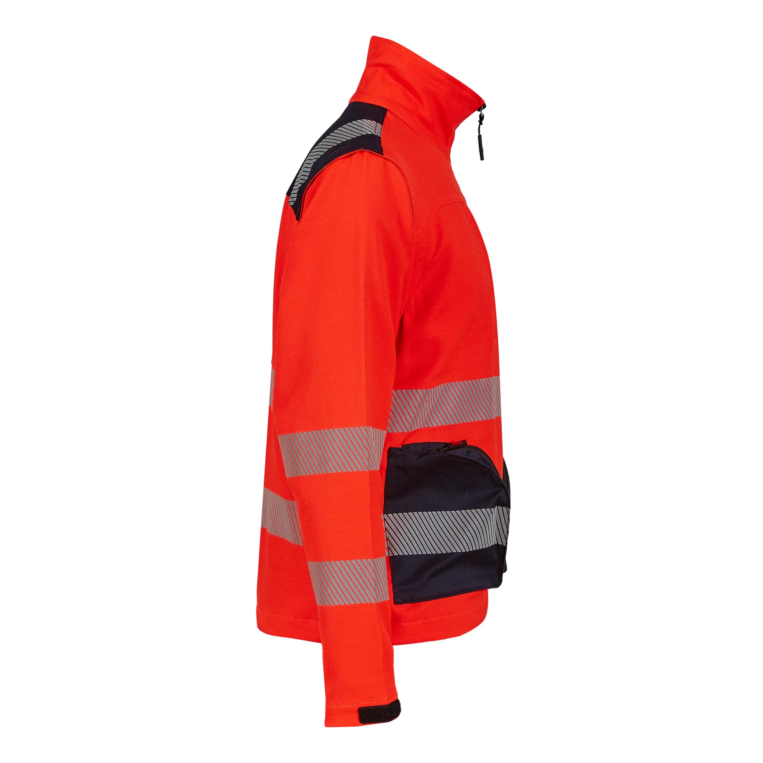 U-POWER | Giacca da Lavoro BEA, Maniche Stretch, Trasformabile in Gilet, Tasche Multifunzionali, Bande Catarifrangenti per Alta Visibilità, 52% Poliestere 44% Cotone 4% Spandex