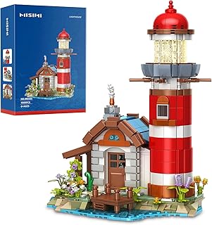MISINI Ideas M9505 Lighthouse Building Set for Adults, Creative Architecture Building Blocks Kit, Unique Collection and Display Model, STEM Building Toy Gift for Boys and Girls Ages 6+ (1089 Pieces)