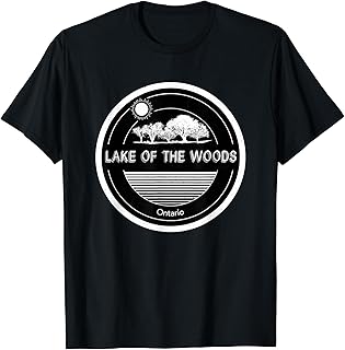 Lake of the Woods, Ontario Retro Design T-Shirt