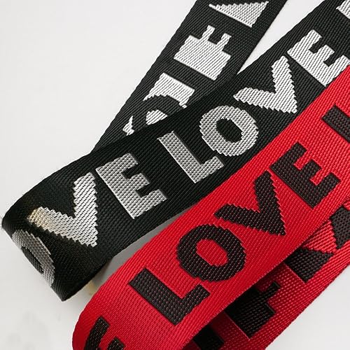 Miniatura 8 de 3-Yards 1-12" (38mm) Cinta de cinta de amor, TR-11604 (rojo)