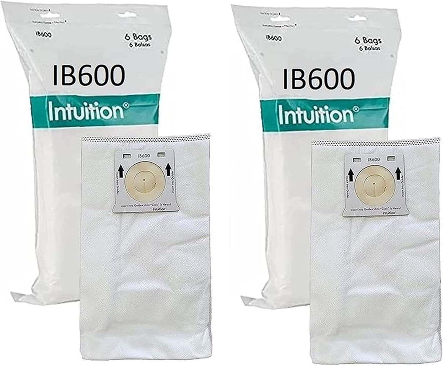 IB600 12 Pk HEPA Bags Compatible with Kenmore Intuition