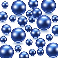 Vista 8 de Hicarer - 120 piezas de perlas para jarrón, perlas de imitación redondas para centros de mesa, portacepillos de maquillaje, decoración del hogar