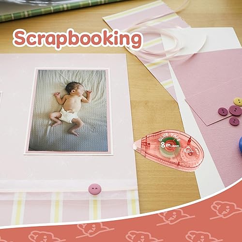 Miniatura 3 de Rodillo de cinta de doble cara para manualidades, 12 paquetes de cinta adhesiva para álbumes de recortes, cinta adhesiva para manualidades,