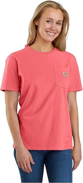 Carhartt Women’s Loose Fit Heavyweight Short-Sleeve Pocket T-Shirt