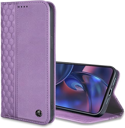 Miniatura 2 de Funda tipo cartera para Motorola Edge 2022 de 6.6 pulgadas - Funda con tapa para Moto Edge 2022 magnético fuerte Funda de piel sintética con