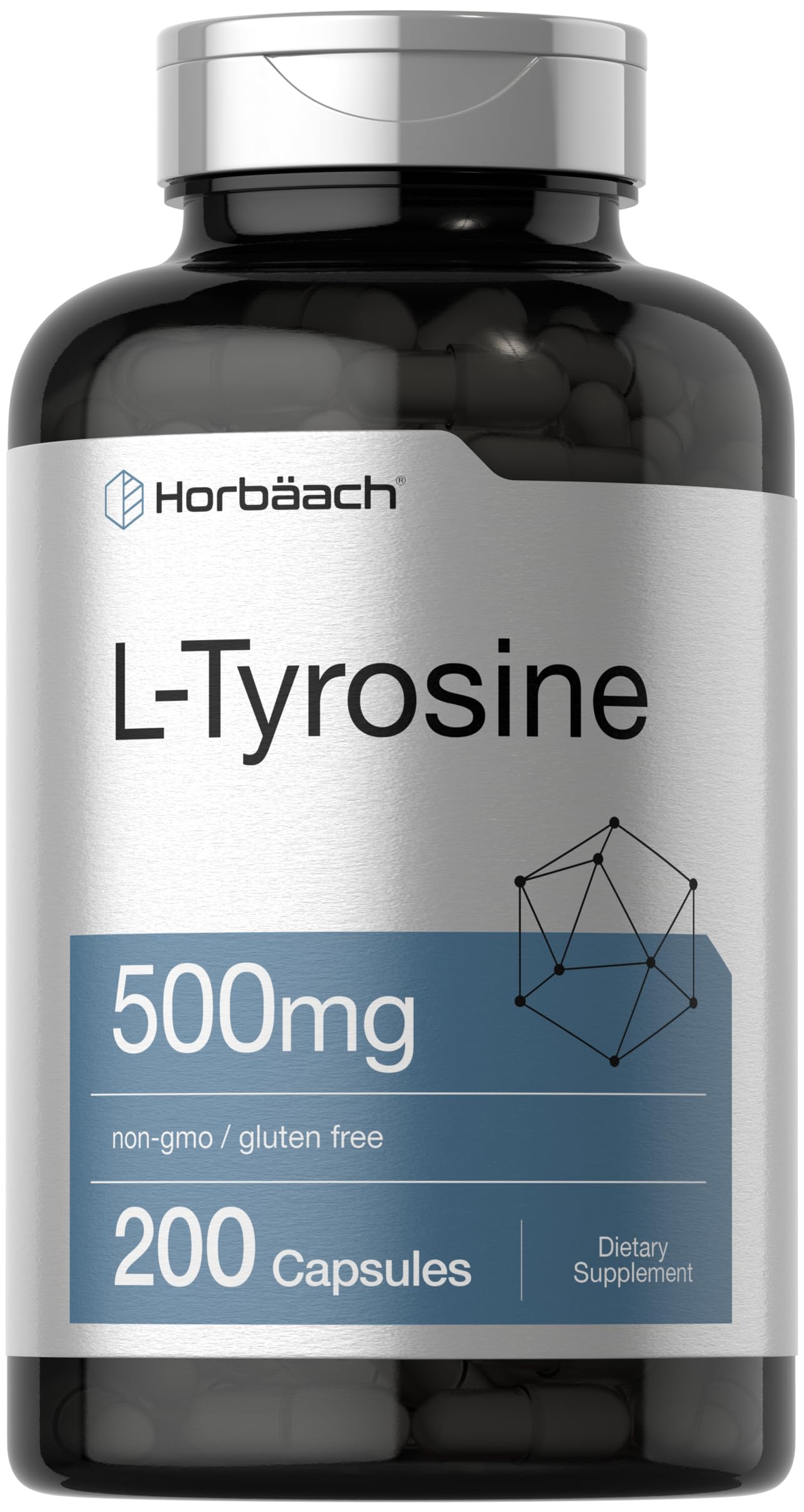 Horbaach L-Tyrosine 500mg 200 Capsules