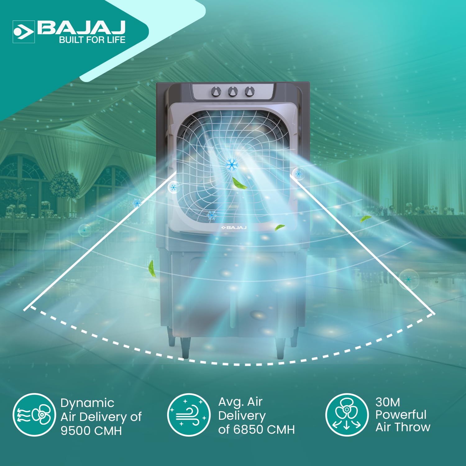 Review Bajaj Xforce 135L Semi-Commercial Desert Air Cooler For Home