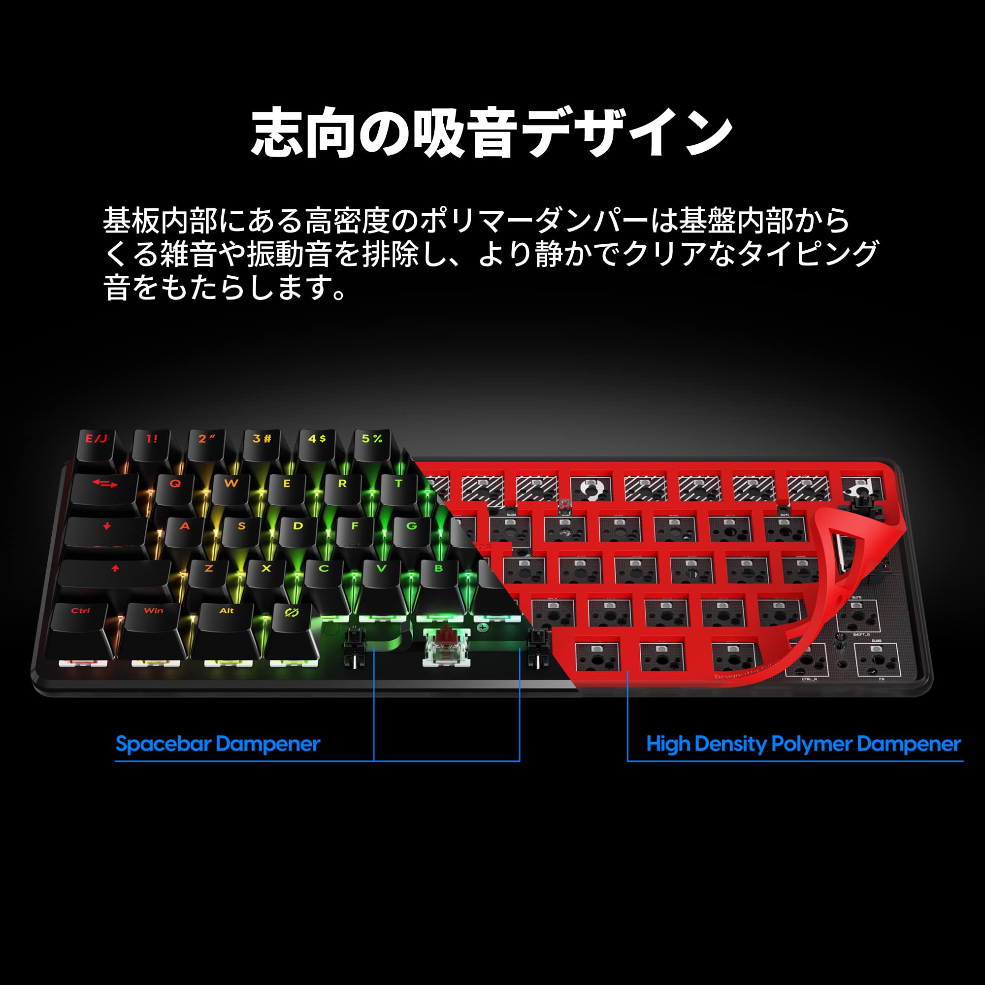 Amazon.co.jp: Pulsar Gaming Gears PCMK Mechanical Gaming Keyboard