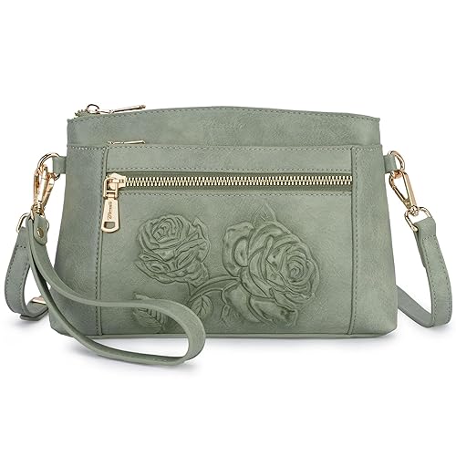 Small Crossbody Bags for Women,Vegan Leather Cell Phone Purse Embossed