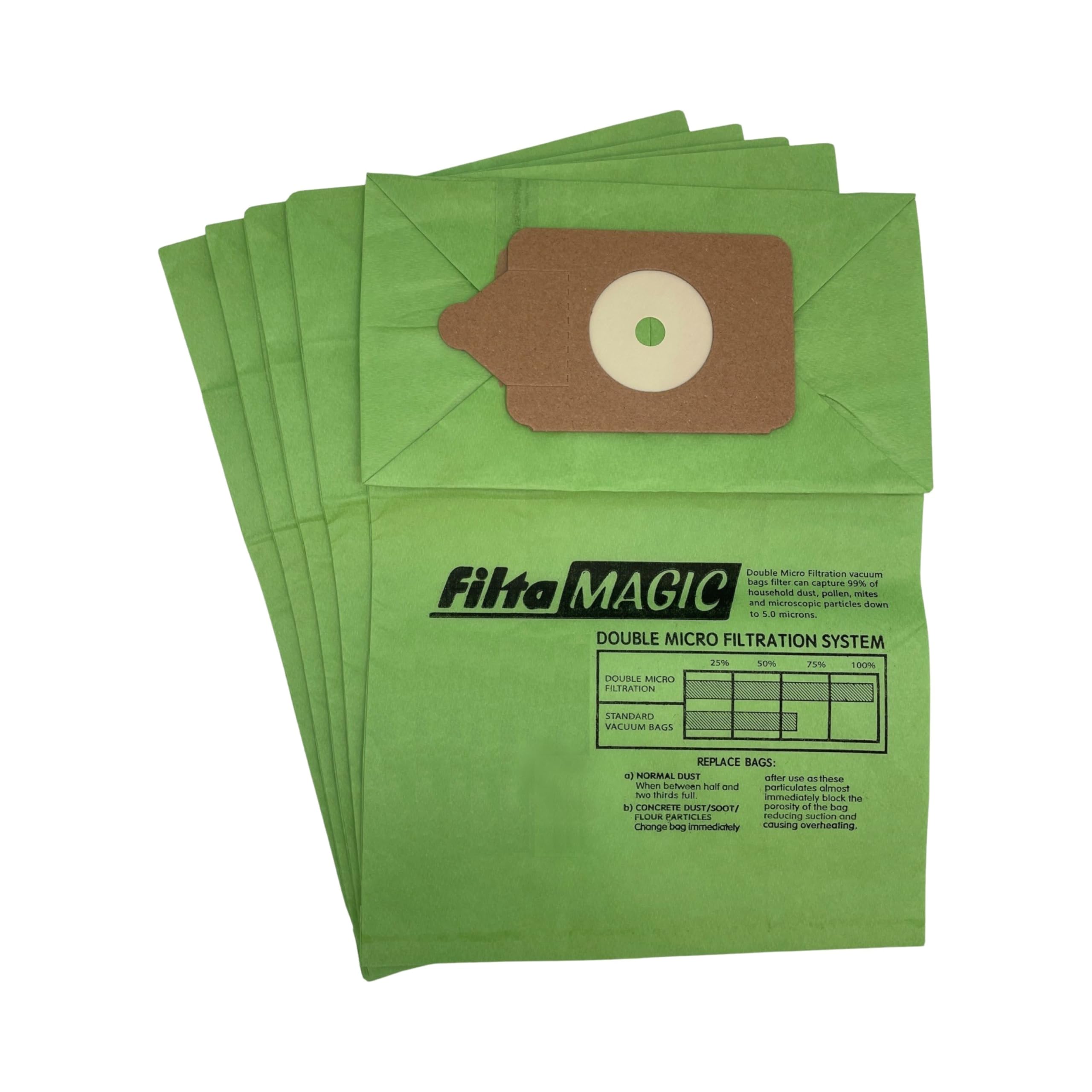Filtamagic Compatible Double Layer Paper Vacuum Cleaner Dust Bags For ALL Numatic Henry Hetty (10)