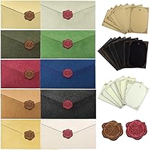 Letter Set Envelopes, 10 Colors, 24 Sheets, Letters, Stylish, Craft Paper, Antique Style, Sealing Seal, Letter Set, Stationery and Envelopes, Stylish, Mane, Simple, Proposal Letters, Invitations,