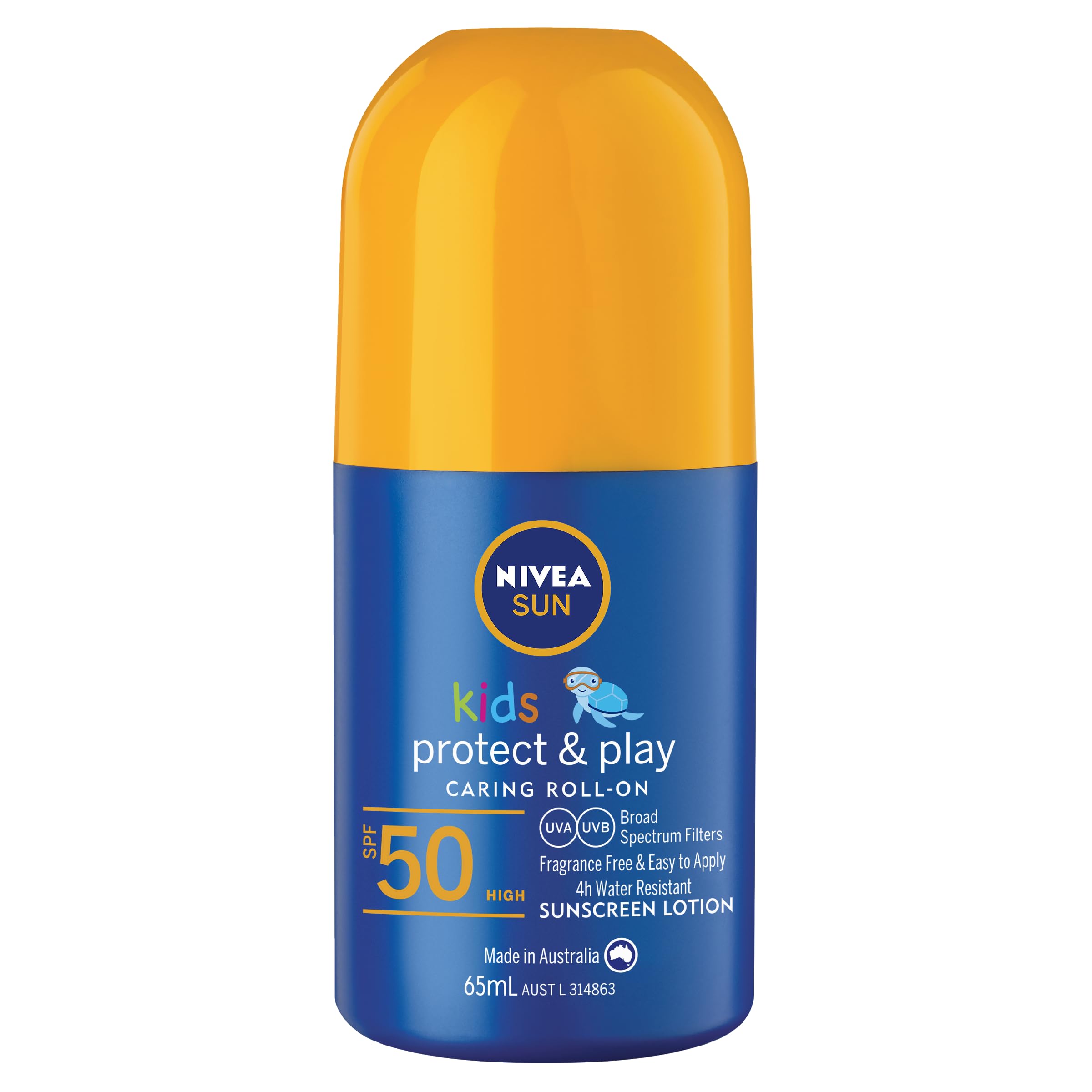 NIVEA SUN Kids Protect & Play Caring Roll-On Sunscreen SPF 50 65ml