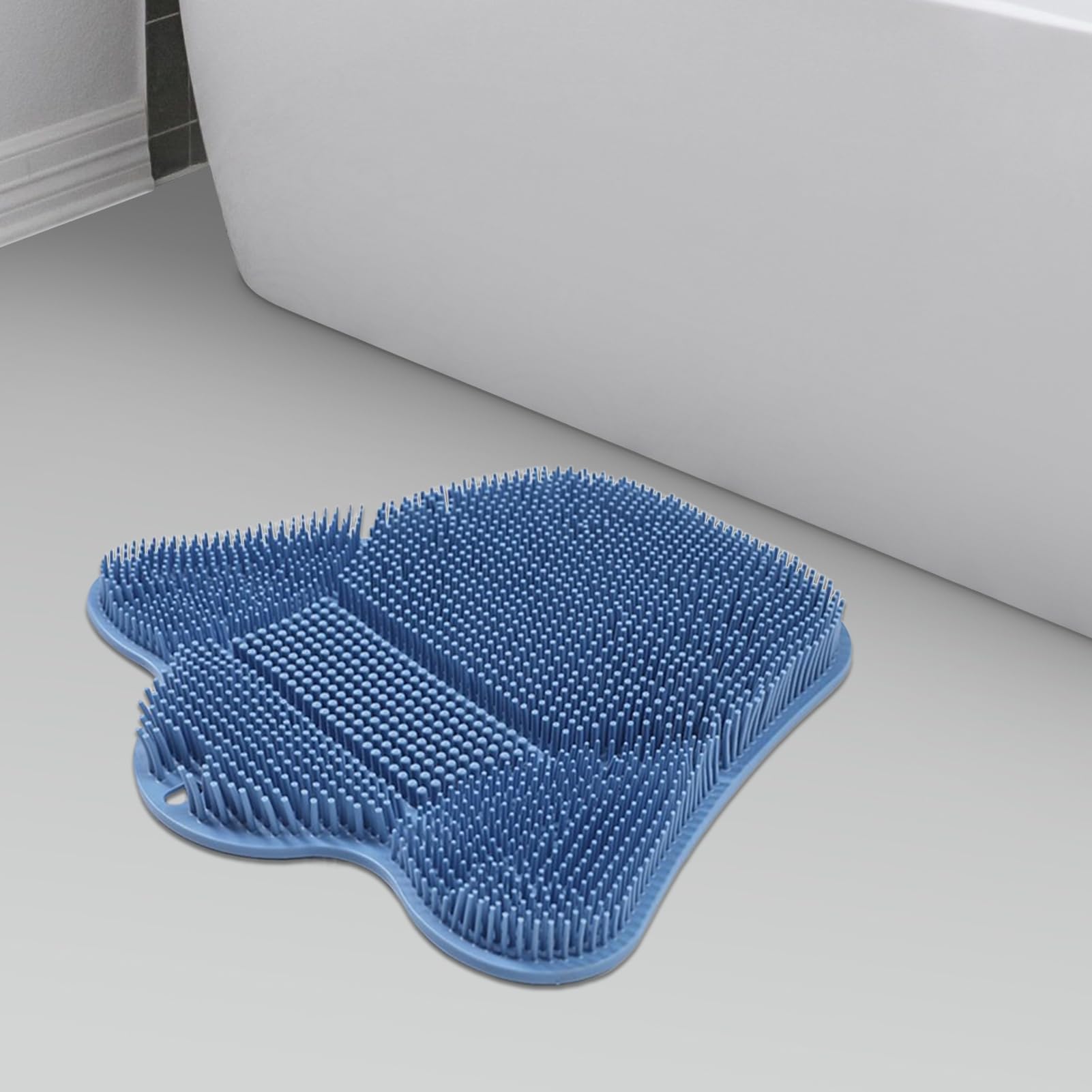 Tapis Exfoliant Pieds Douche | Gommage Dos Lave Pieds pour Douche | Support Murale à Ventouse pour Accessoires de Nettoyage du Talon et du Dos et de Bain pour Baignoire et Appartement