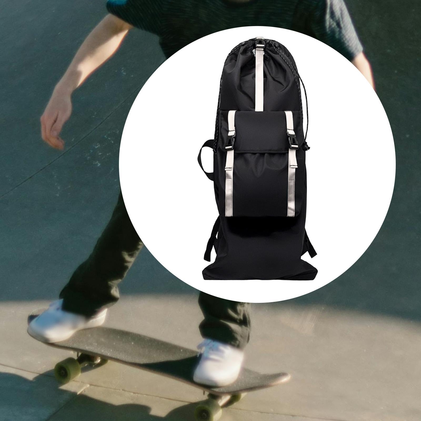 MERIGLARE Sac à Dos pour Skateboard, Sac de, Sac pour Skateboard, Sac de Transport pour Longboard