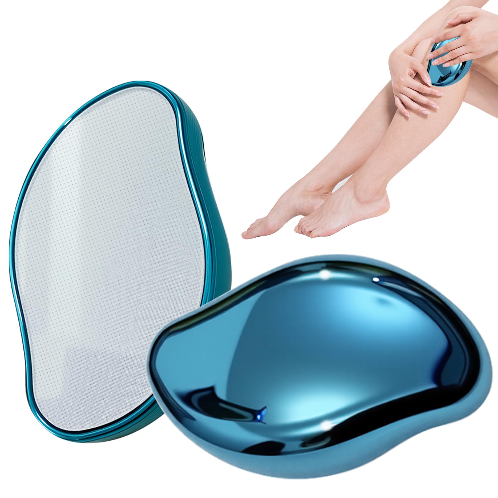 脱毛器 擦るだけ ナノガラス 男女兼用 ガラス脱毛 メンズ レーディス 痛みなく 便利 先端技術 美容器具 除毛器 無痛 角質除去 クリスタルヘアイレイザー だつもうき 家庭用 軽量 繰り返し利用 コンパクト （ブルー）