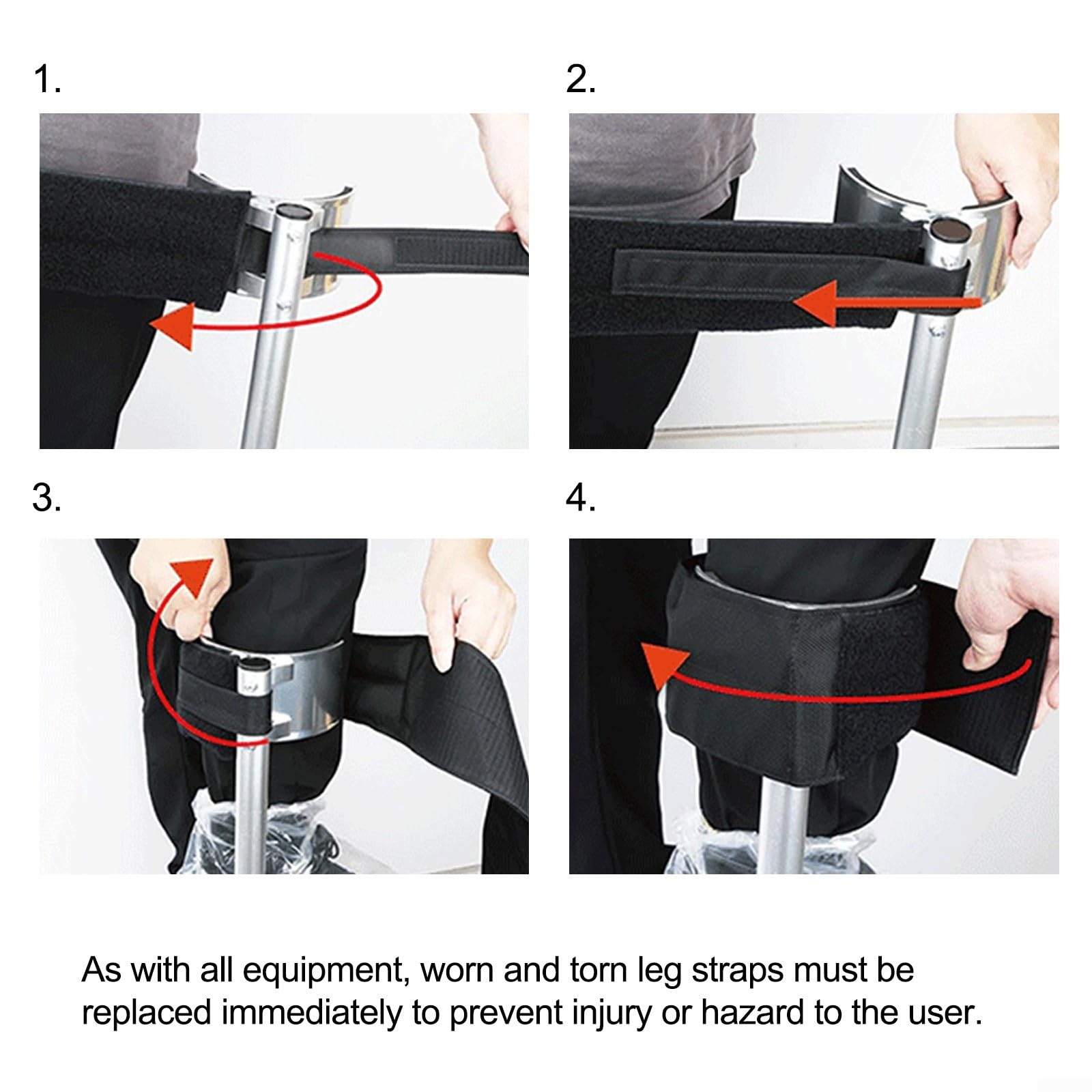 Set di 2 cinghie imbottite per trampoli extra comfort fodera spessa fasce per gambe larghe in nylon resistente agli strappi compatibili con la maggior parte dei trampoli per cartongesso