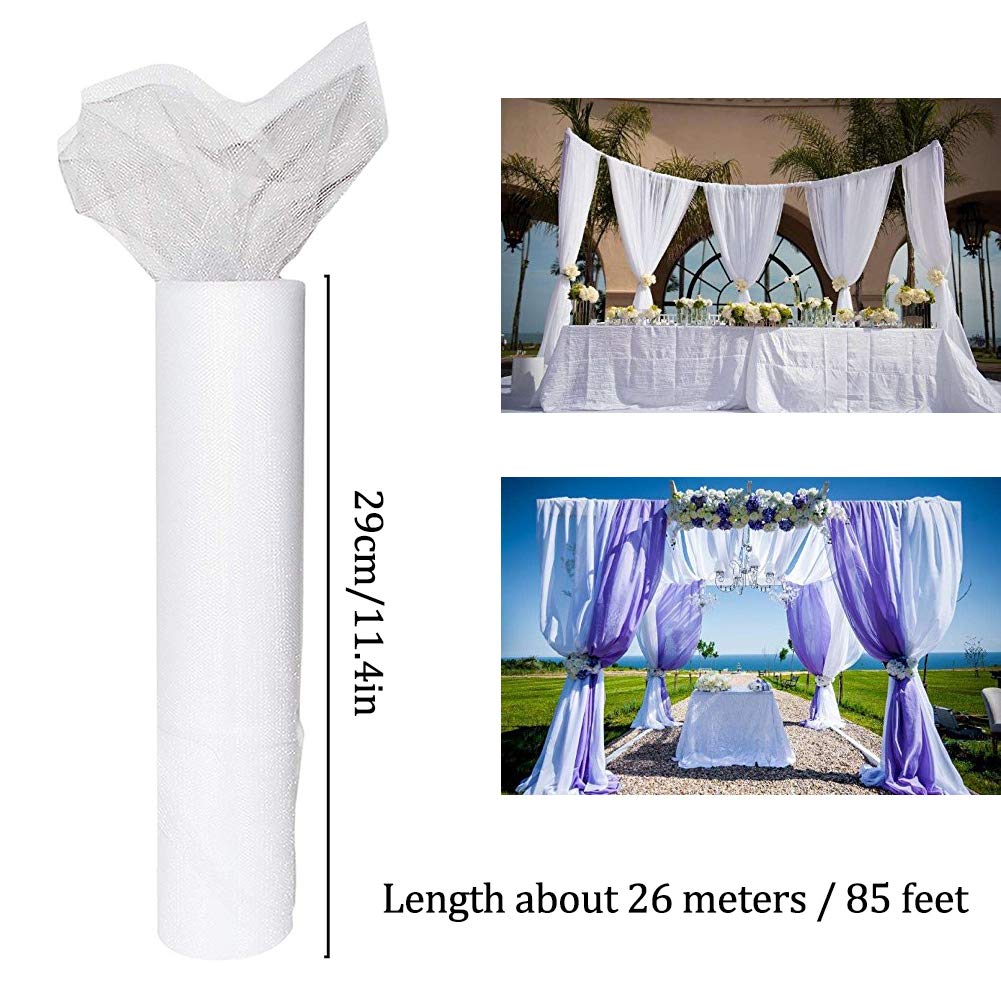 Handi Stitch Rotolo Tulle Bianco Poliestere - 45,72 m - Bobina Tulle