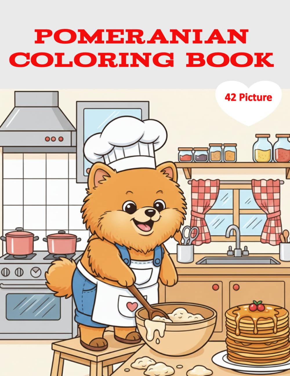 Pomeranian Coloring Book: A coloring book for children and adults who love pets, especially dogs (creative, fun, and relaxing illustrations).