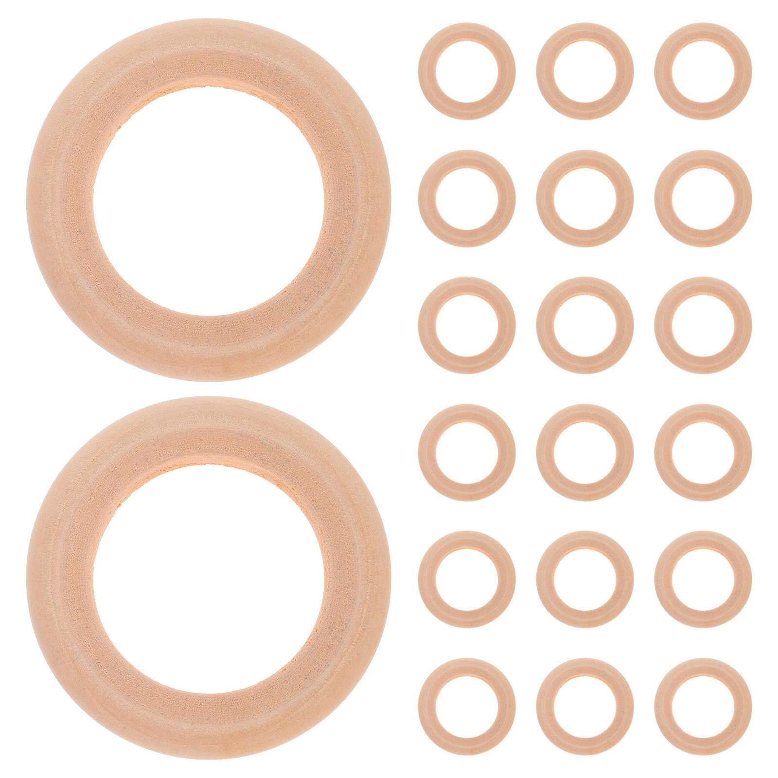SHINEOFI 80 Stück Serviettenringe für Partys und Hochzeiten, Rustikal