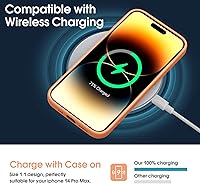 Vista 5 de Funda Supdeal de silicona líquida para iPhone 14 Pro Max - [Protección completa de la cámara] [Forro de microfibra suave antiarañazos] Funda