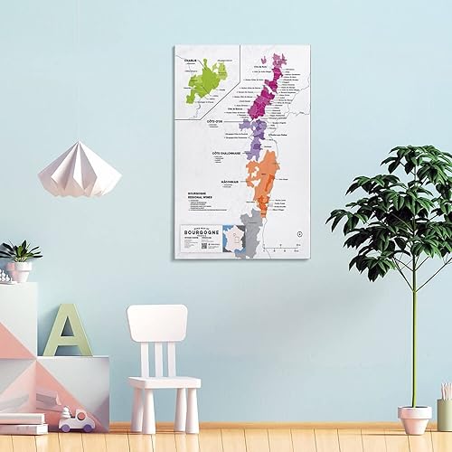 Miniatura 4 de Póster de mapa de regiones vinícolas de Francia, póster de mapa de vino burdeos, pósteres artísticos e imágenes artísticas de pared, impresiones