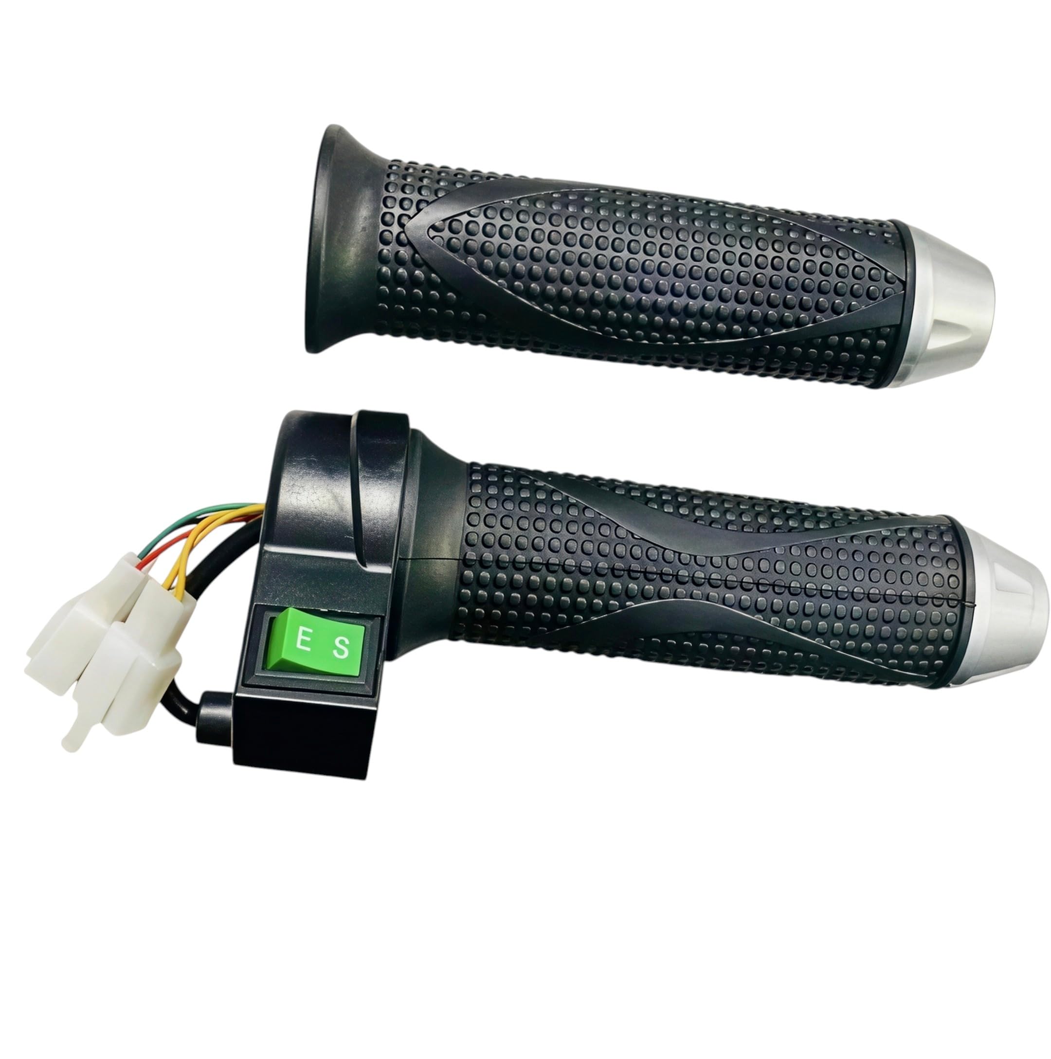 Rock World Throttle E/S Button Crome Set For Okinawa Electric Scooter & Other Electric Vehicle | DC 24V 36V 48V 60V 72V Compatible | Eco/Sports Switch-image-33