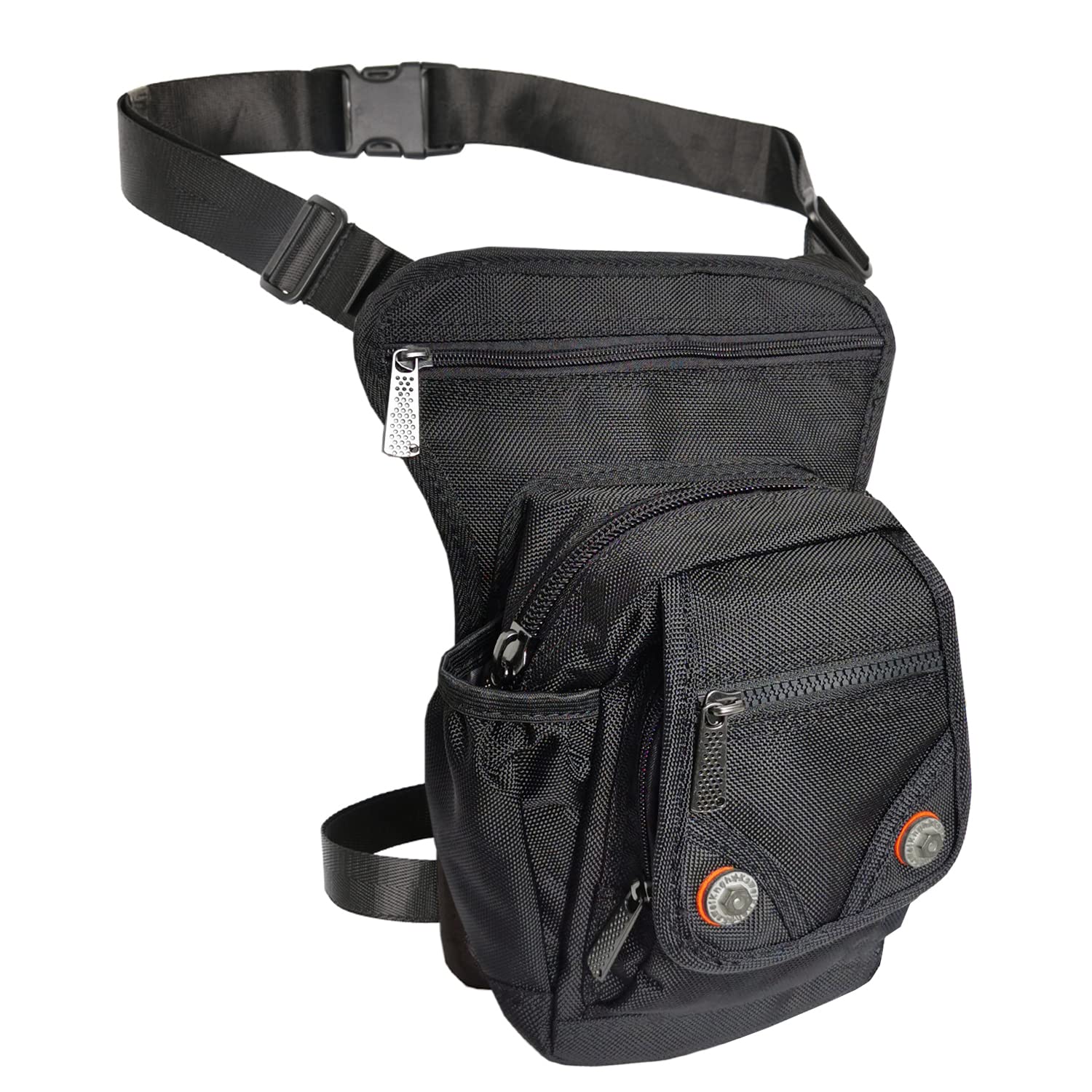 Innturt Nylon Leg Bag Thigh Leg Pouch Fanny Pack Tactical Bag Shoulder Messenger Black