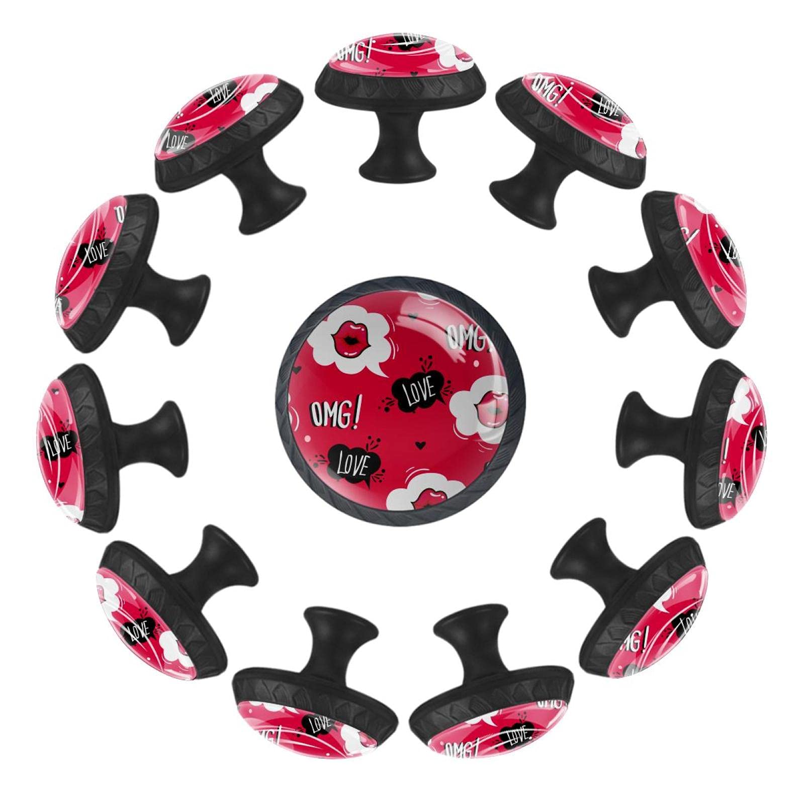 Bouton de tiroir rond rose 35mm poignée de meuble enfant pour commode et chambre à coucher