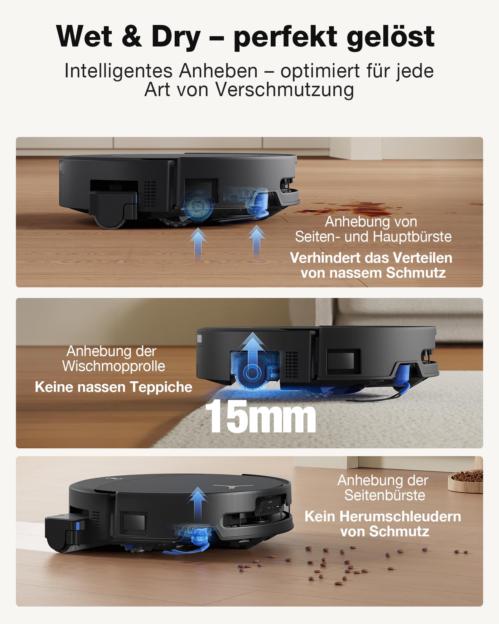 Ecovacs DEEBOT T90 PRO Omni Saugroboter mit Wischfunktion – Bild 7