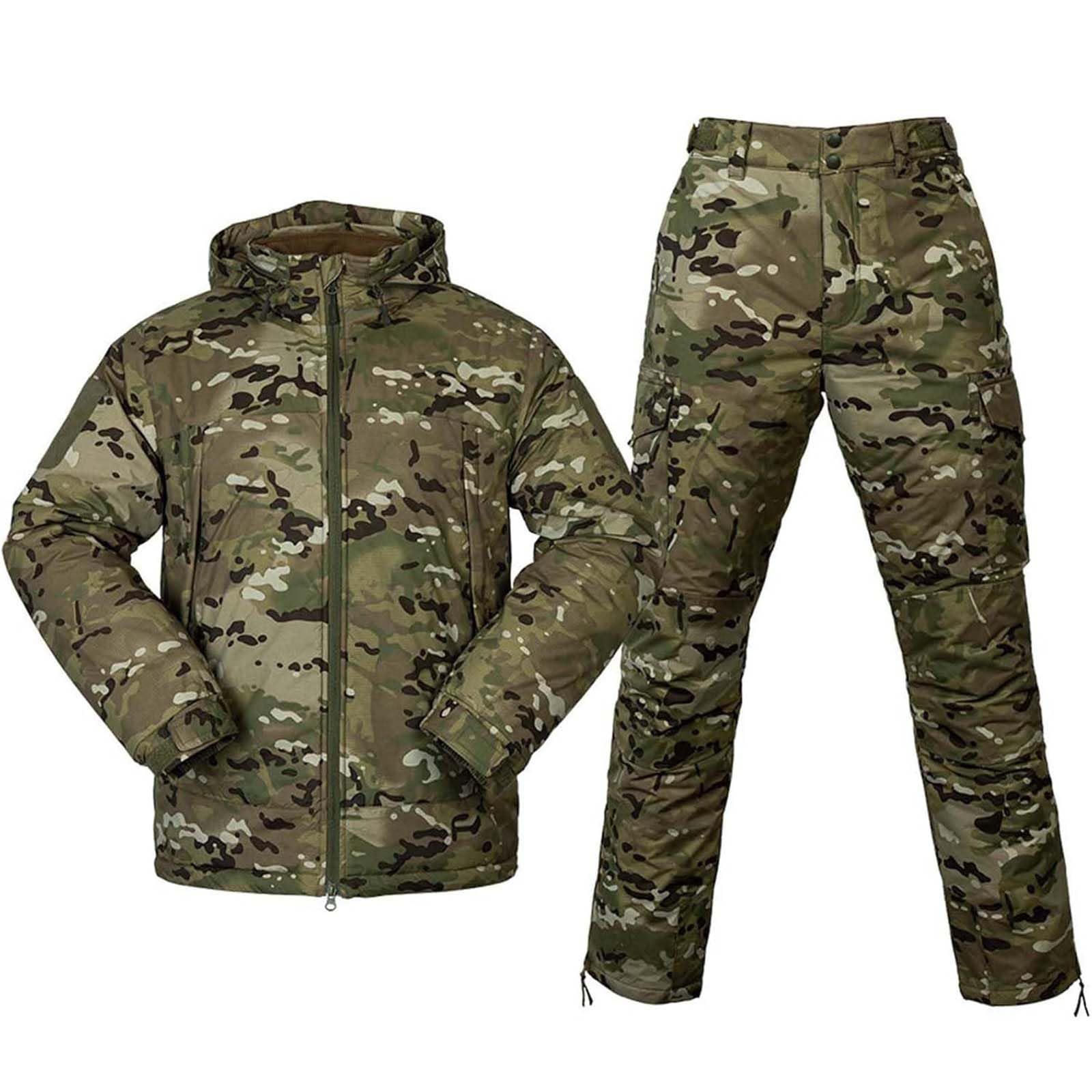Genérico Chaqueta y Pantalones Tácticos para Hombre Combate Pantalones Hombre Táctico Ropa De Caza para Hombre Ripstop Multicam Paintball Military BDU Uniforme De Caza Ropa Tactica