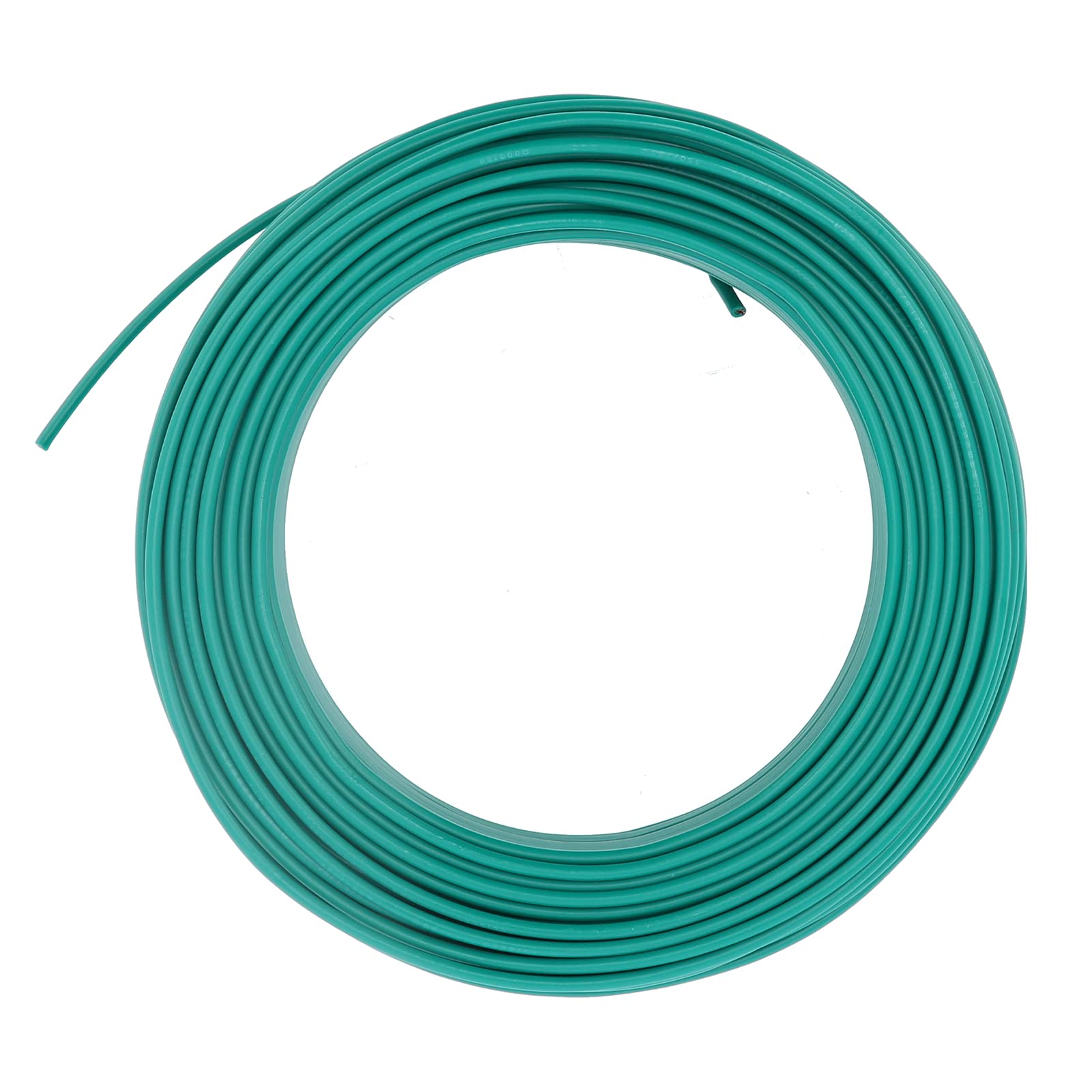 Oumefar Cable Aislado Recubierto de PVC Verde BV-1x1 para Aplicaciones Eléctricas Conductor Flexible de Cobre Rojo de 7 Núcleos de 100 M