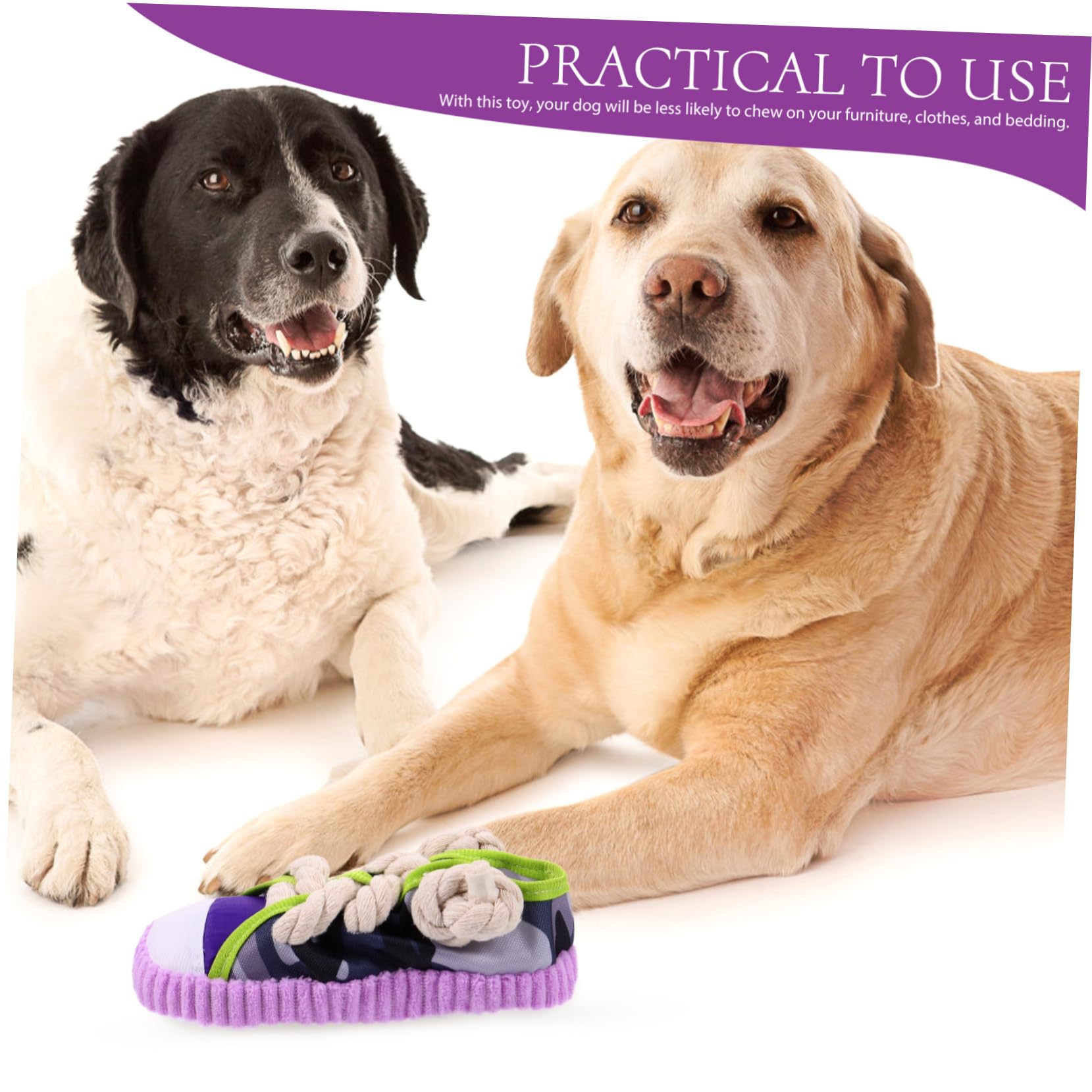 FRCOLOR Juguete para Perros Pequeños de Cuerda de Algodón Chirriante, Juguete para Morder y Masticar, Tamaño Mediano, Adecuado para Entrenamiento y Entretenimiento de Cachorros