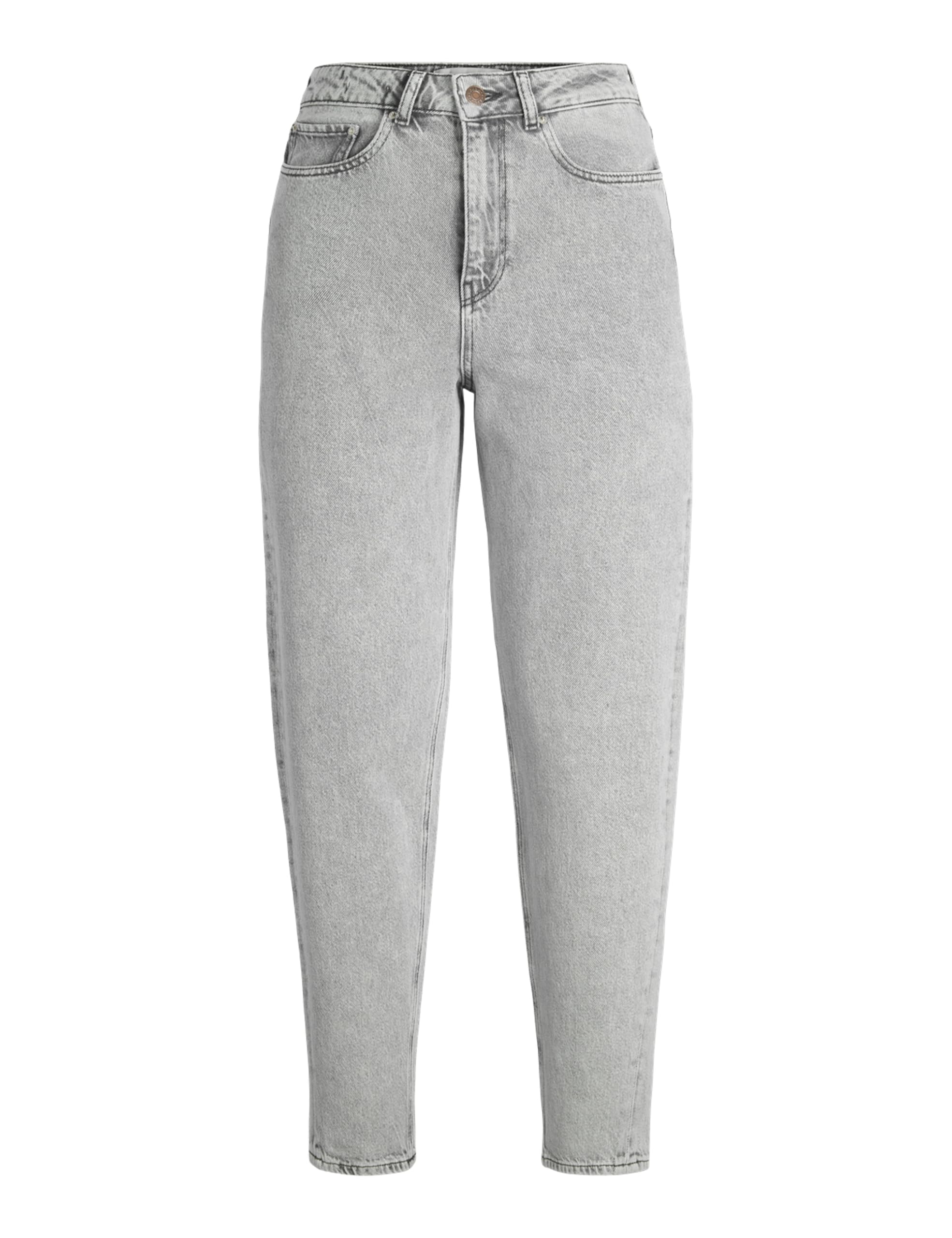 Jack & Jones Women's Jxlisbon Mom Hw Jeans R4040 DNM, Light Grey Denim, 26W / 30L