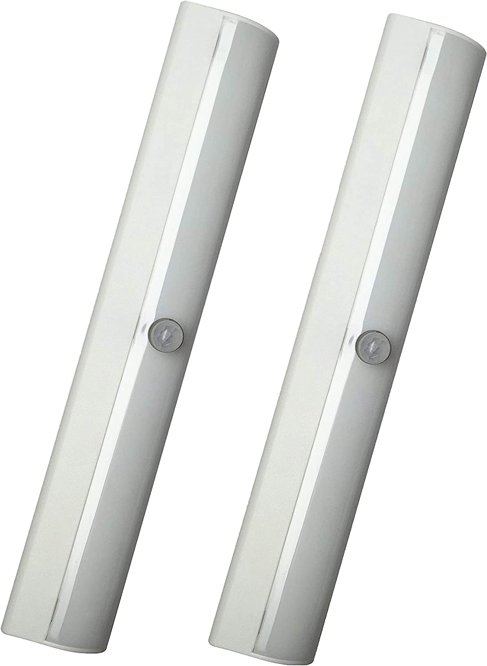 NEW 2-Pack 10 LED Motion Sensing Closet Light with Sensor, Stick On Battery Powered Motion Activated Night Light Also for Cabinet, Bathroom, Pantry, Walkway, Stairway (White - Cool White)
