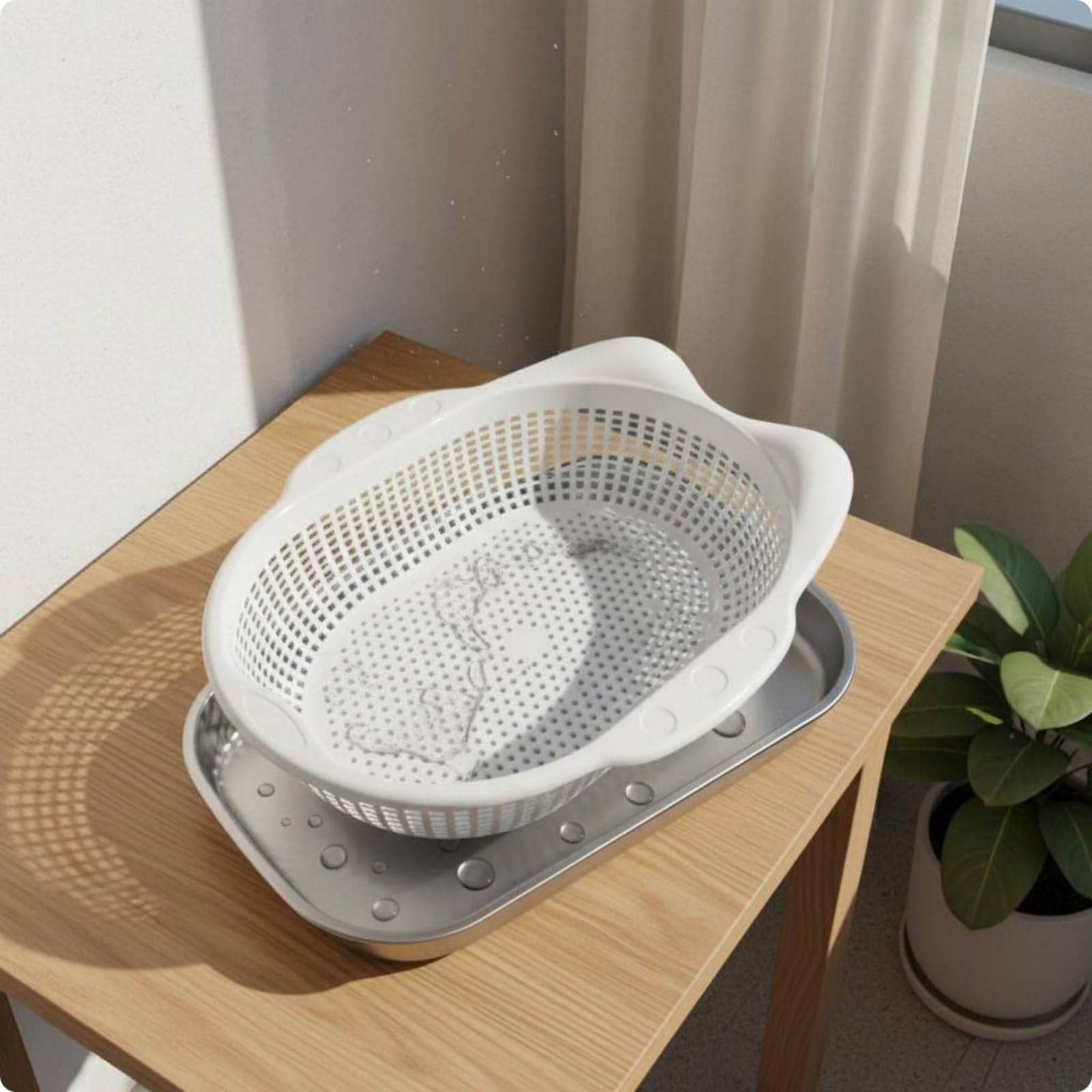 Panier de Sommeil pour Chat Lit Niche Corbeille Couchage Ventilation par Parois Perforées Plastique Léger Maniable Entretien Simple par Essuyage, Jaune, Style to 2