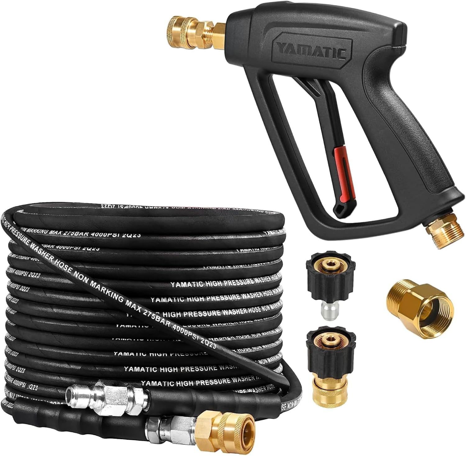 YAMATIC Pressure Washer Gun and Hose Kit, Pressure Washer