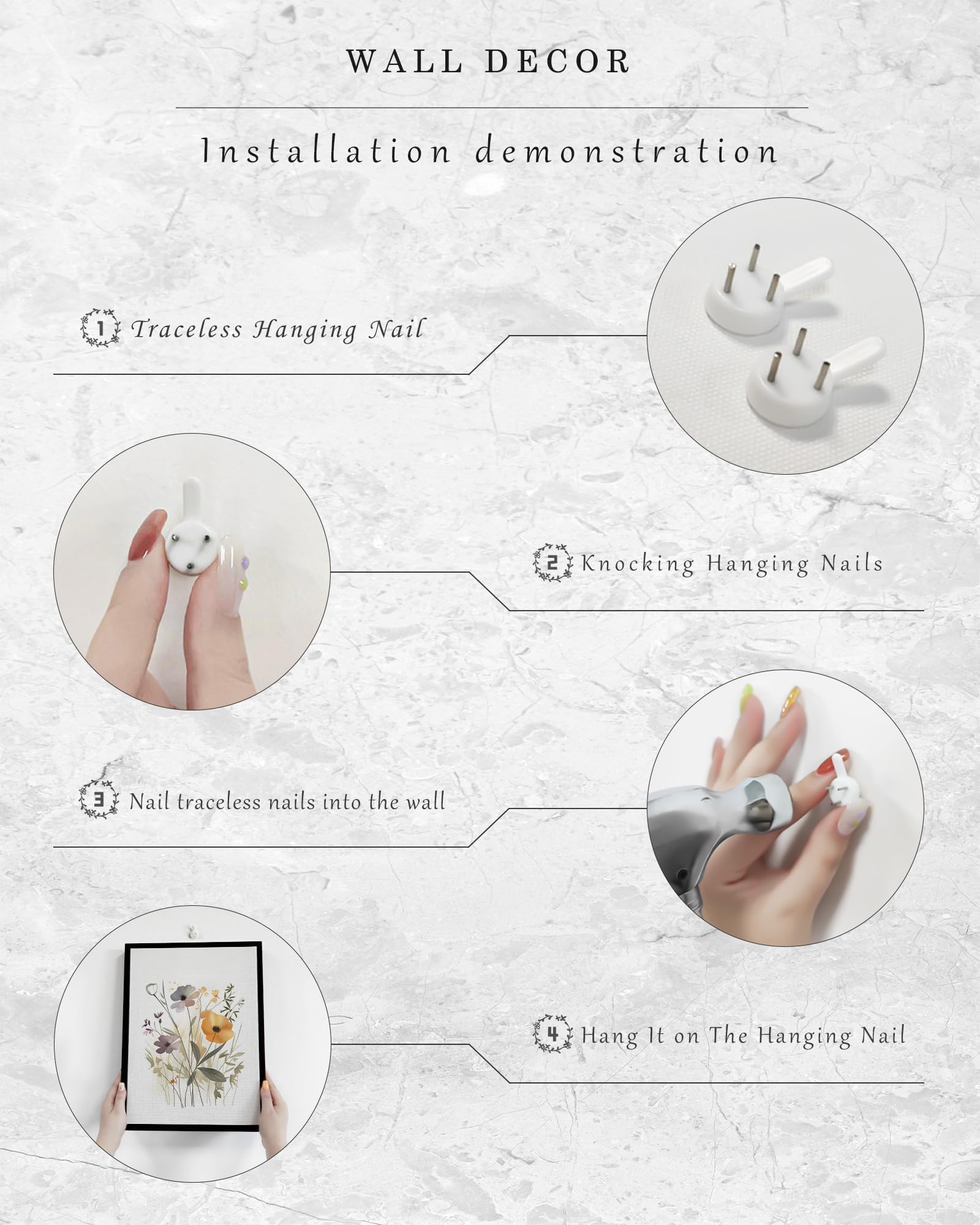 PHOPAGO Boho Abstract Framed Wall Art Modern Minimalist Luxury Gold Line Artwork Kitchen Dining Room Decor 11x14in Black Framed