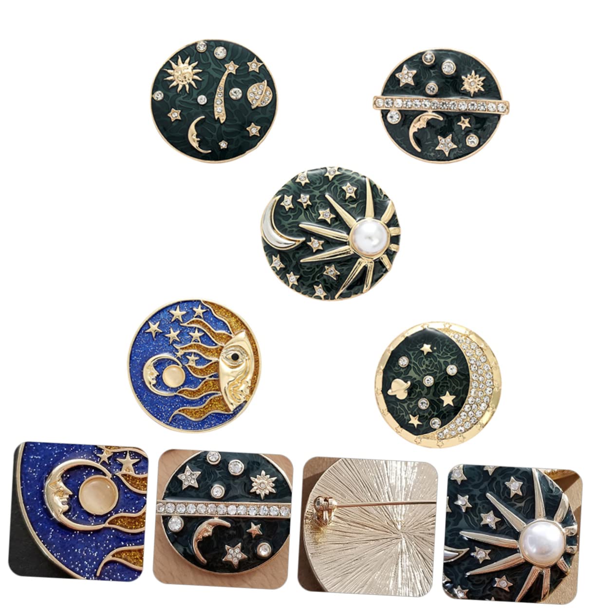 Healeved Milchstraßen Brosche Cartoon Brosche Brosche Corsage Stil Blaue Kleidung Brustnadel Abzeichen Brosche Kreative Brustnadel Kleidungszubehör Legierungsbrosche