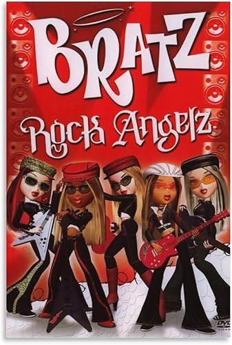 Póster de película Bratz Rock Angelz, pósteres vintage, pósteres estéticos, pinturas artísticas de pared, lienzo, decoración de pared, decoración