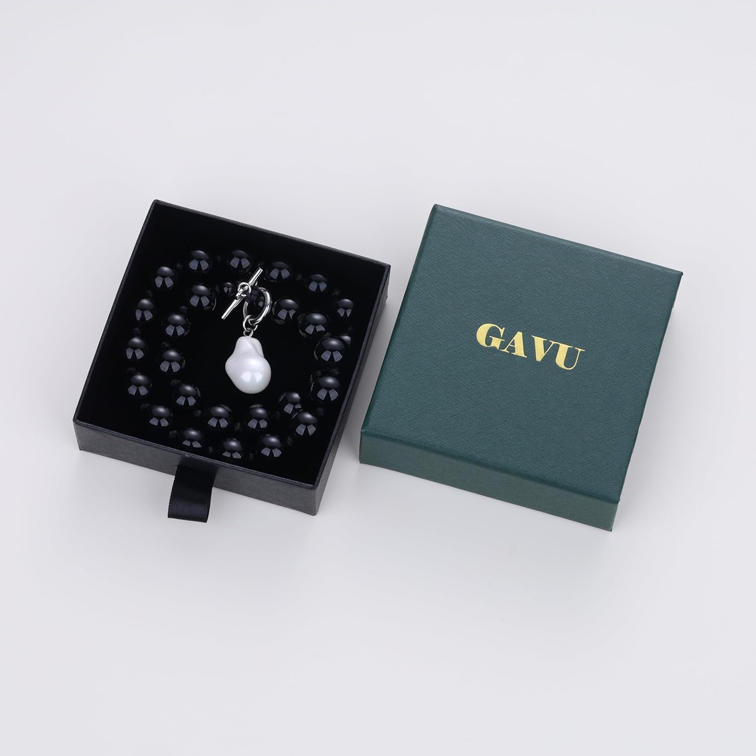 GAVU Baroque Pearl Necklace for Women, Crystal Beaded Chunky Choker Charm Necklace for Women, Red Carnelian Onyx - Image 6