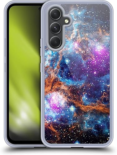 Head Case Designs Funda de gel suave Cosmo18 con licencia oficial de Lobster Nebula Space compatible con Samsung Galaxy A54 5G