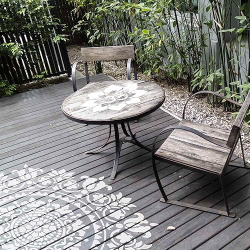 Miniatura 3 de Plantilla de mandala de gratitud para paredes, plantilla de mandala de pared, plantilla reutilizable, calcomanía Better Than Mandala, plantilla de