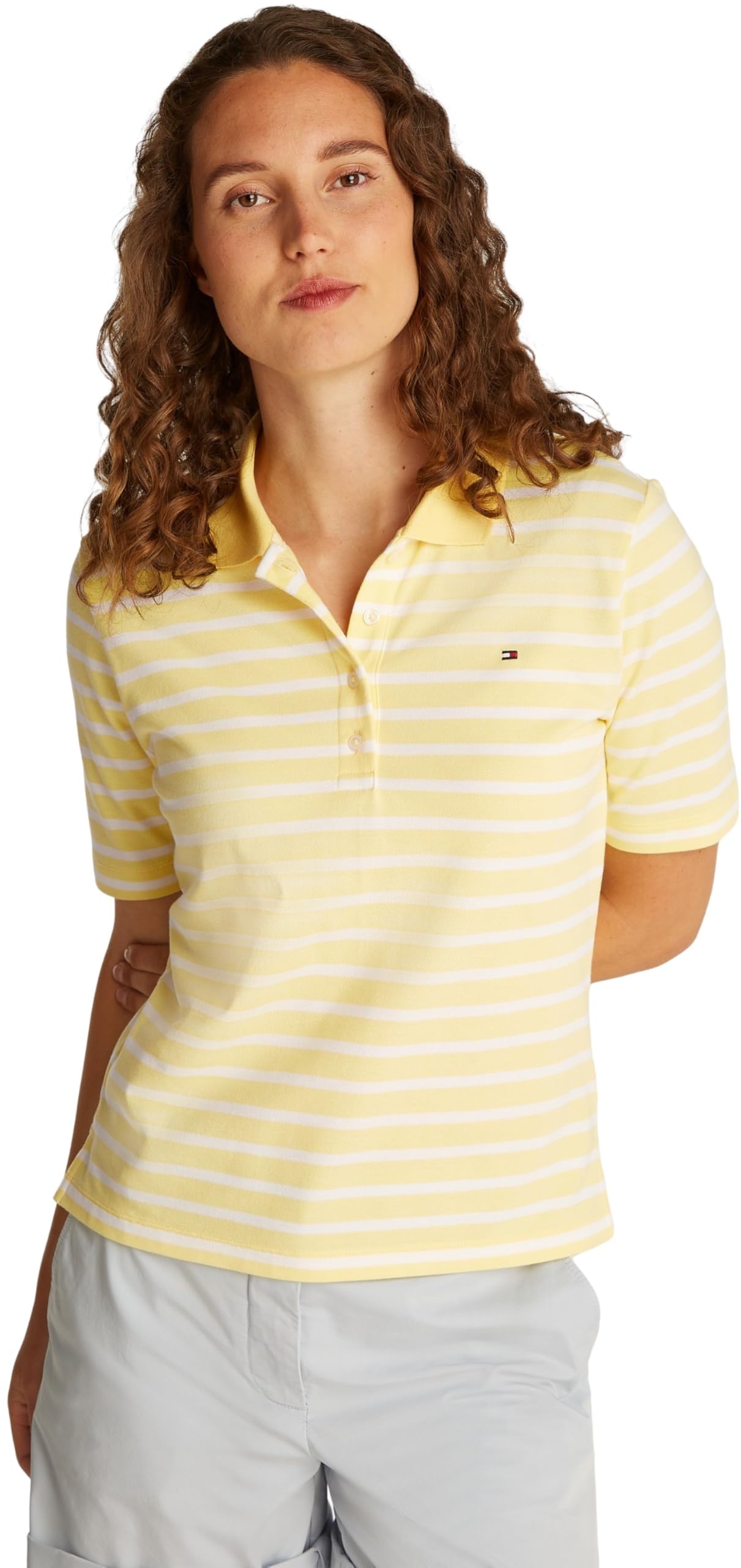 Tommy Hilfiger Polo de manga corta Mujer 1985 Pique Regular Fit