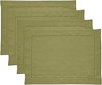 Vista 78 de Solino Home - Camino de mesa de lino con punto vainica, manteles individuales y servilletas