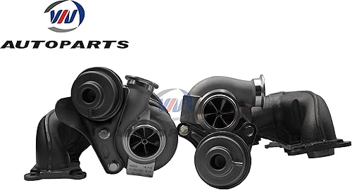 Miniatura 6 de Actualizado TD04-17T Billet Twin Turbocompresor+2" tubos de entrada y salida para 335i LHD 3.0L N54