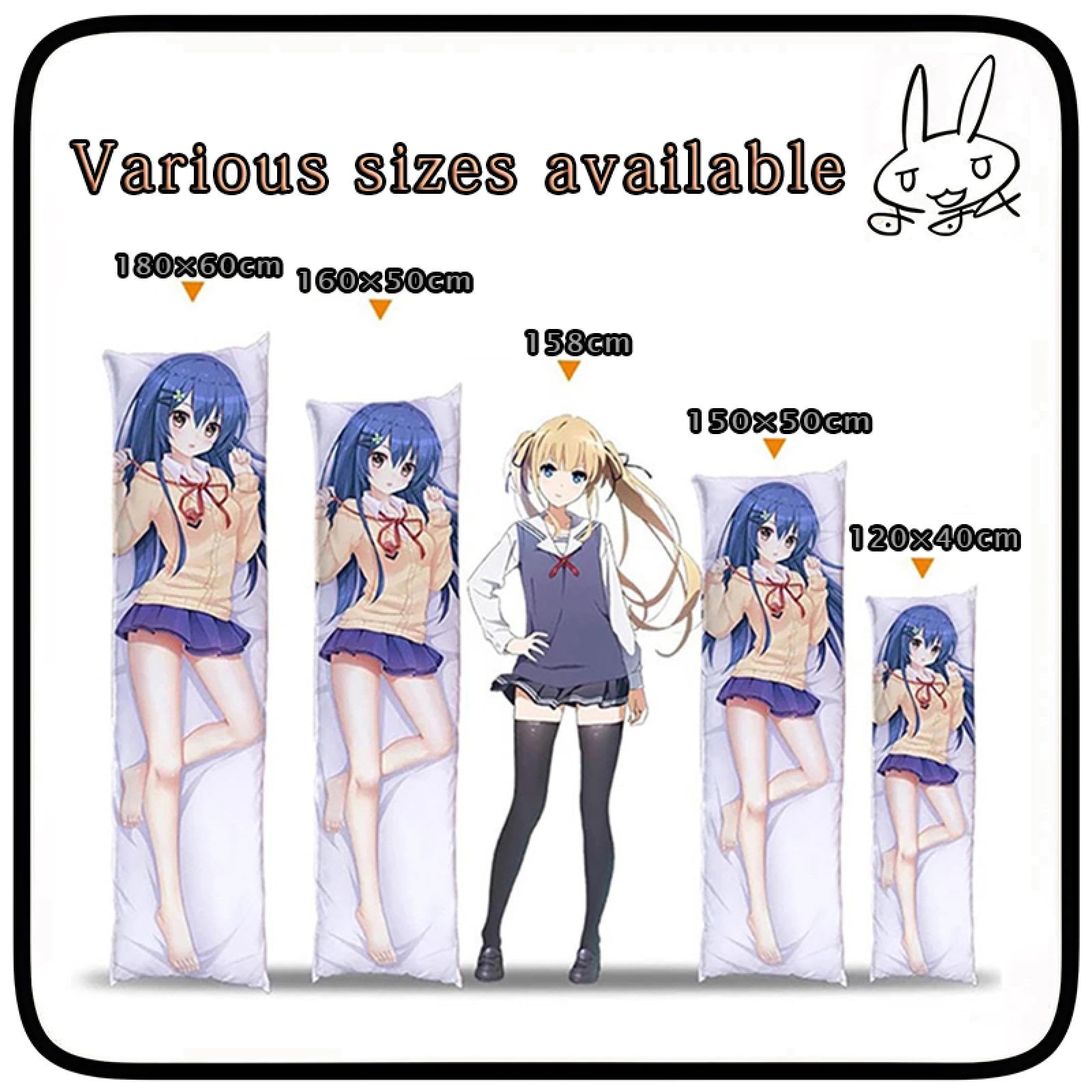 Anime Körperkissenbezug Overlord Albedo Dakimakura Anime Körperkissen Doppelseitiger lebensgroßer Körperkissenbezug-Albedo-a,40x120cm-2WT