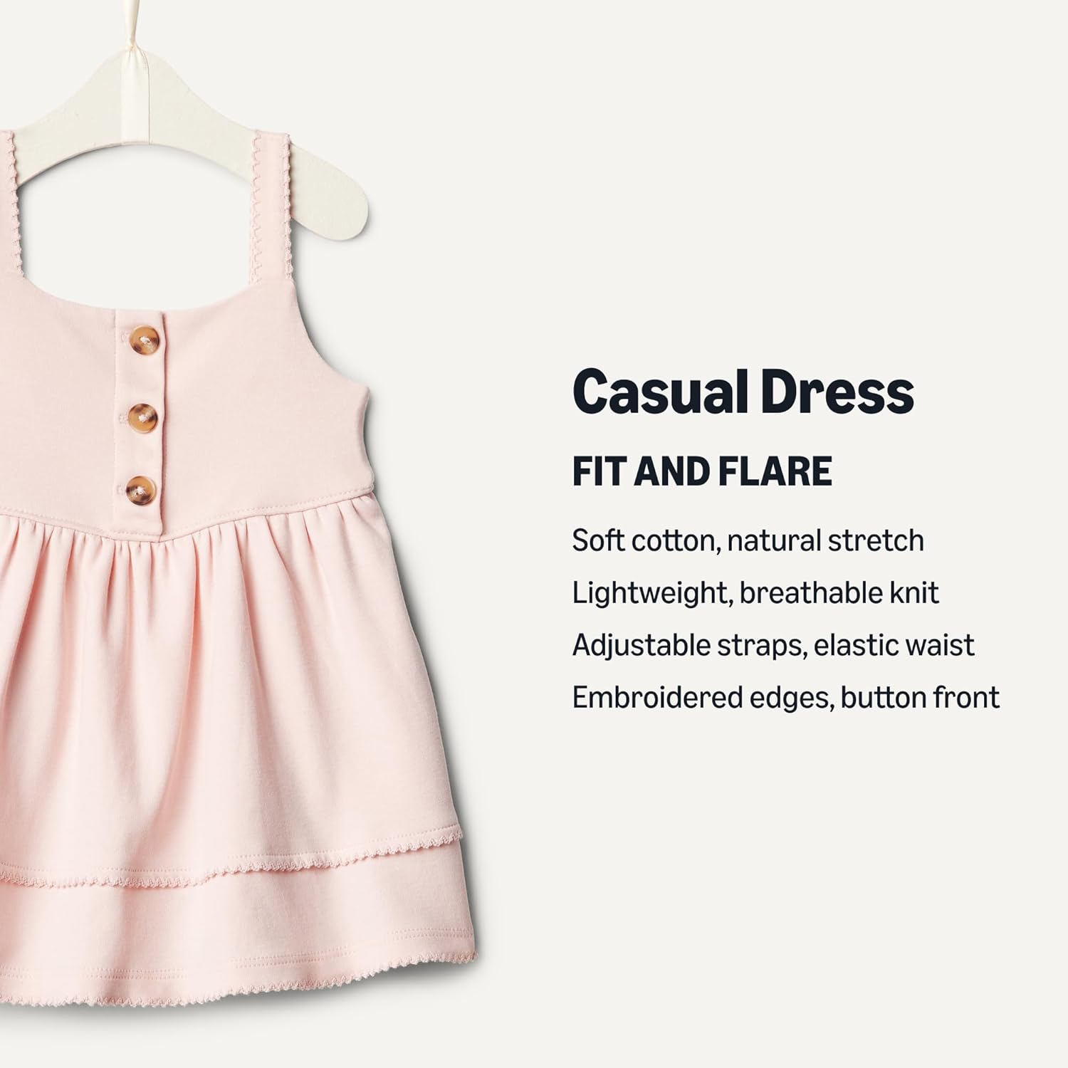 Amazon Essentials x Sofia Grainge Toddler and Baby Girls' Knit Casual Dress - Image 3