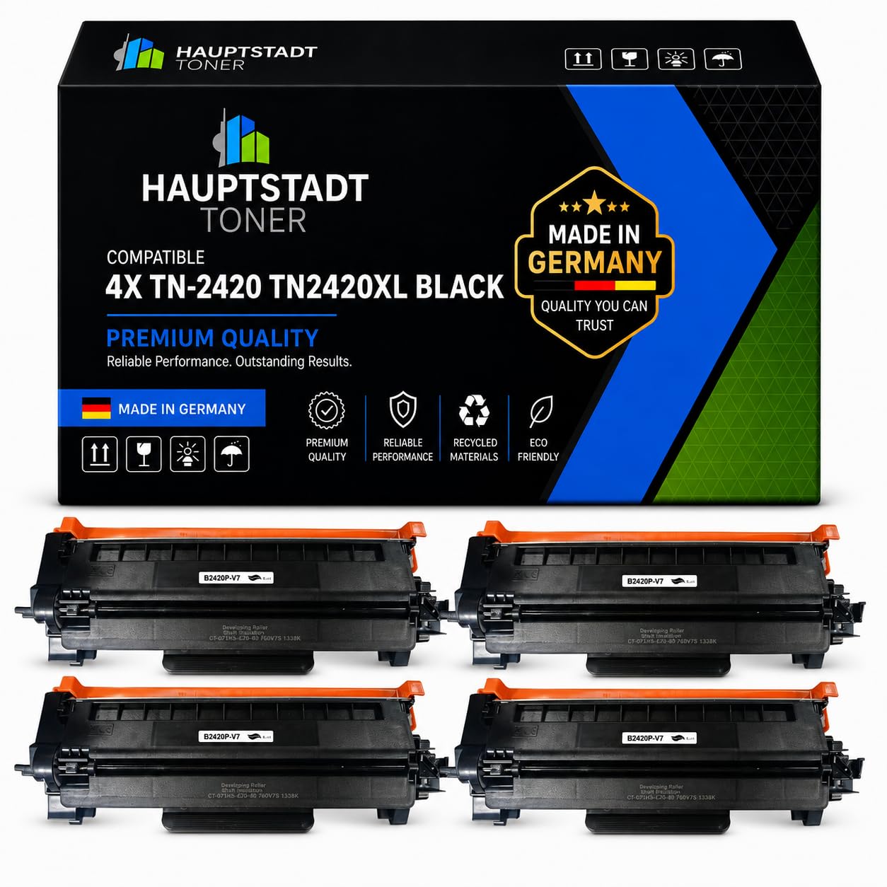 TN2420 TN-2420 XL Toner MFC L2710DW TN 2420 TN2410 TN-2410 4X Nero