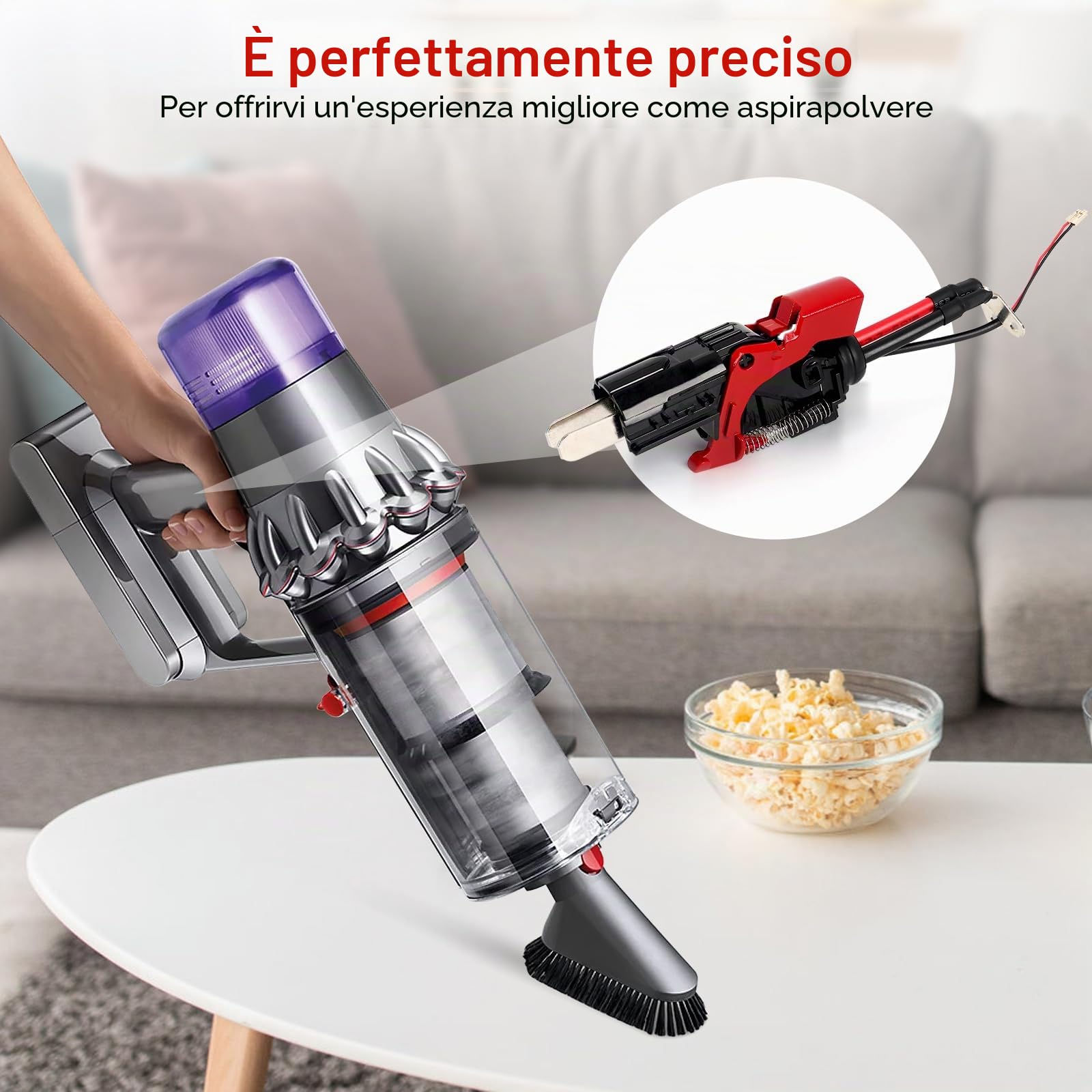 Interruttore in metallo migliorato, ricambio per aspirapolvere Dyson V11 SV14, Power Trigger V11