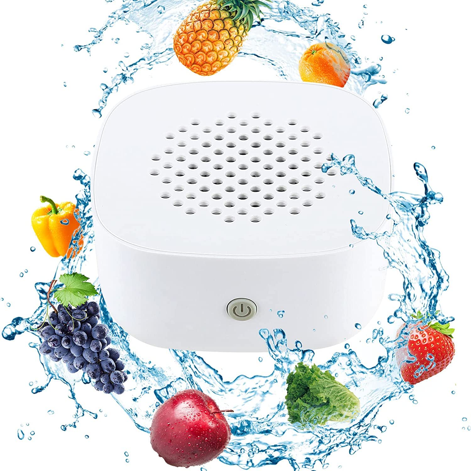 Fruit Cleaner, Fruit and Vegetable Washing Machine, USB Wireless Water-Proof Fruit Purifier, Ultrasonic Food Washing Cleaner, Kitchen Gadget for Deep Cleaning Fruits, Vegetables, Rice, Tableware